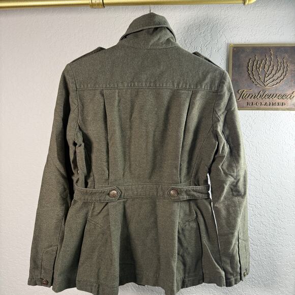 Women's Rag & Bone Olive Green Military Style Button Front Jacket Size 2 - Picture 7 of 11